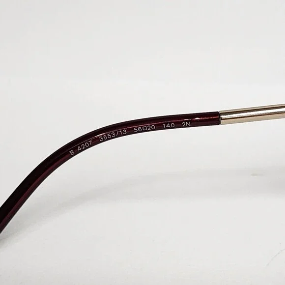 Burberry B4207 Women's Square Glasses Bordeaux 56mm *Option To Add RX Or Readers - Picture 10 of 13